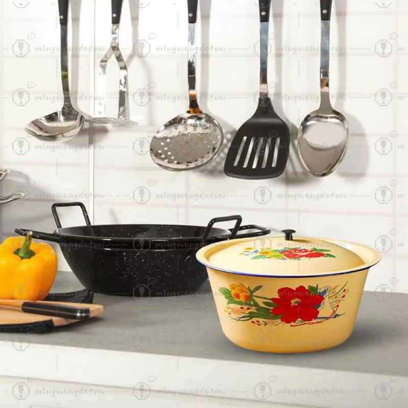 وعاء تخزين طعام من المينا، حوض - مراجعة Food Storage Yellow وسعره