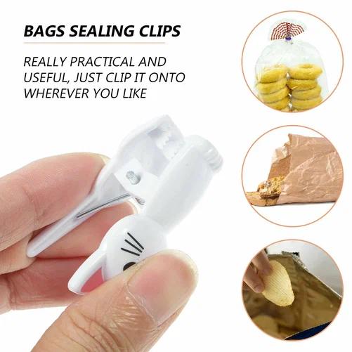 مشابك أكياس على شكل قطة لطيفة  - مراجعة Food Storage Reusable Bags وسعره