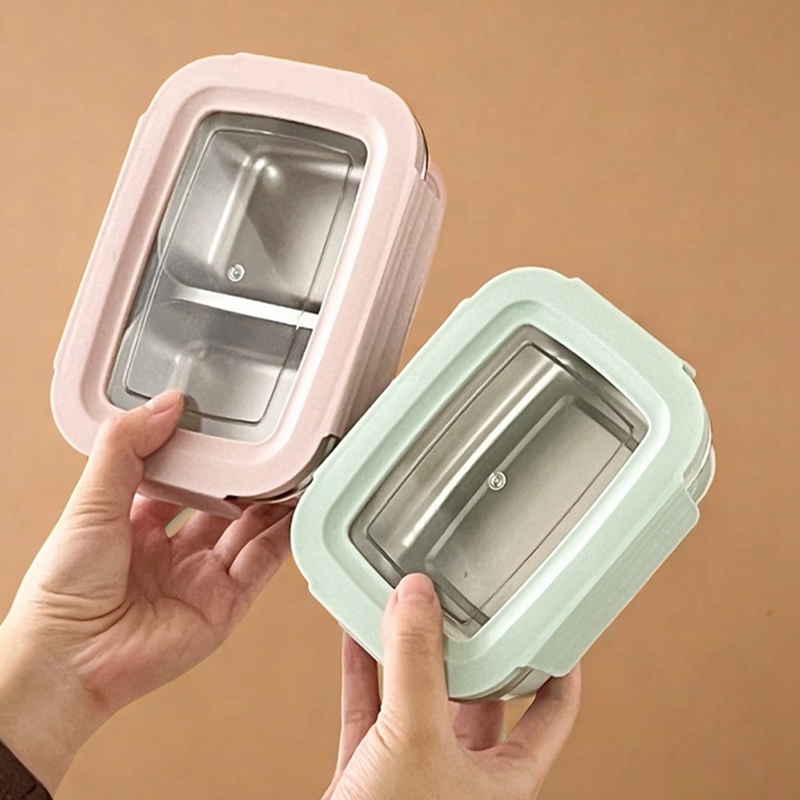 صندوق غداء بنتو مقسم من الفولا - مراجعة Stainless Lunch Box وسعره