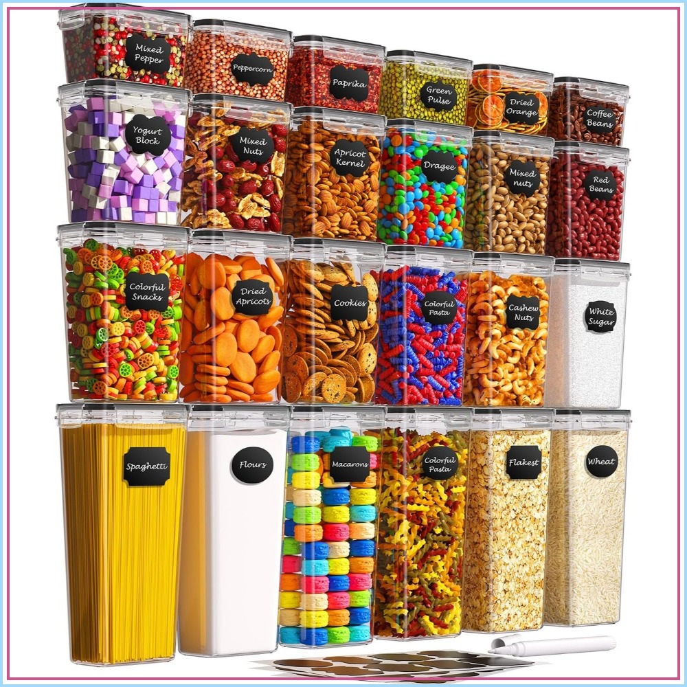 24 قطعة من حاويات تخزين الطعام - مراجعة Food Storage Kitchen وسعره