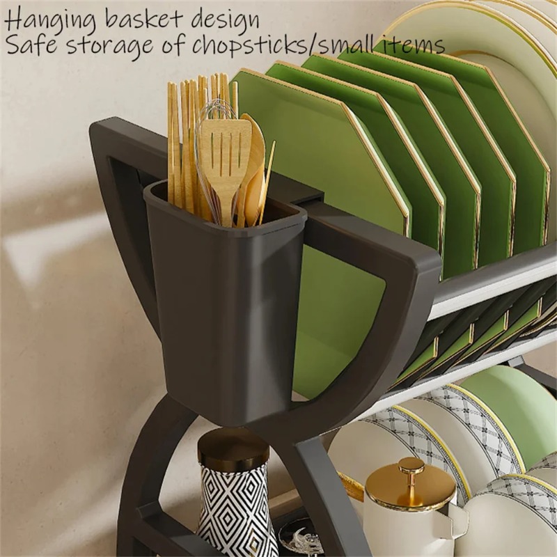 رف تجفيف أطباق من طبقتين لتنظي - مراجعة Food Storage Organiser وسعره