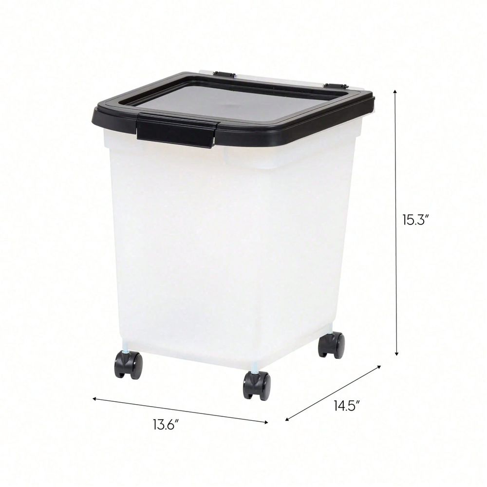 دلو تخزين بلاستيكي شفاف مزود ب - مراجعة Food Storage For Dog وسعره