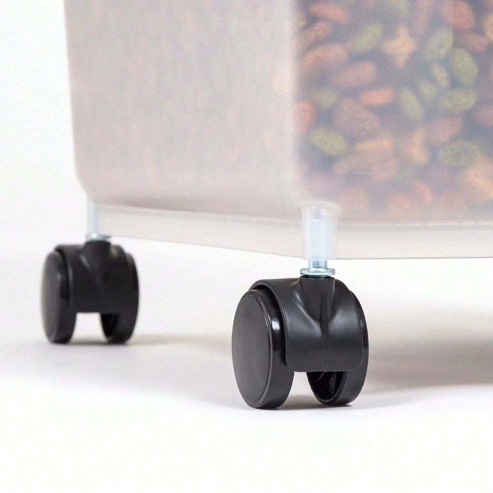 دلو تخزين بلاستيكي شفاف مزود ب - مراجعة Food Storage For Dog وسعره