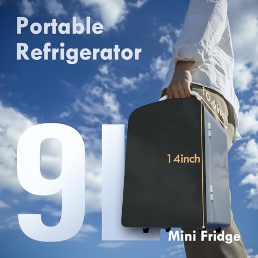 ثلاجة صغيرة 9 لتر للغرف والسيا - مراجعة Portable Food Warmer وسعره