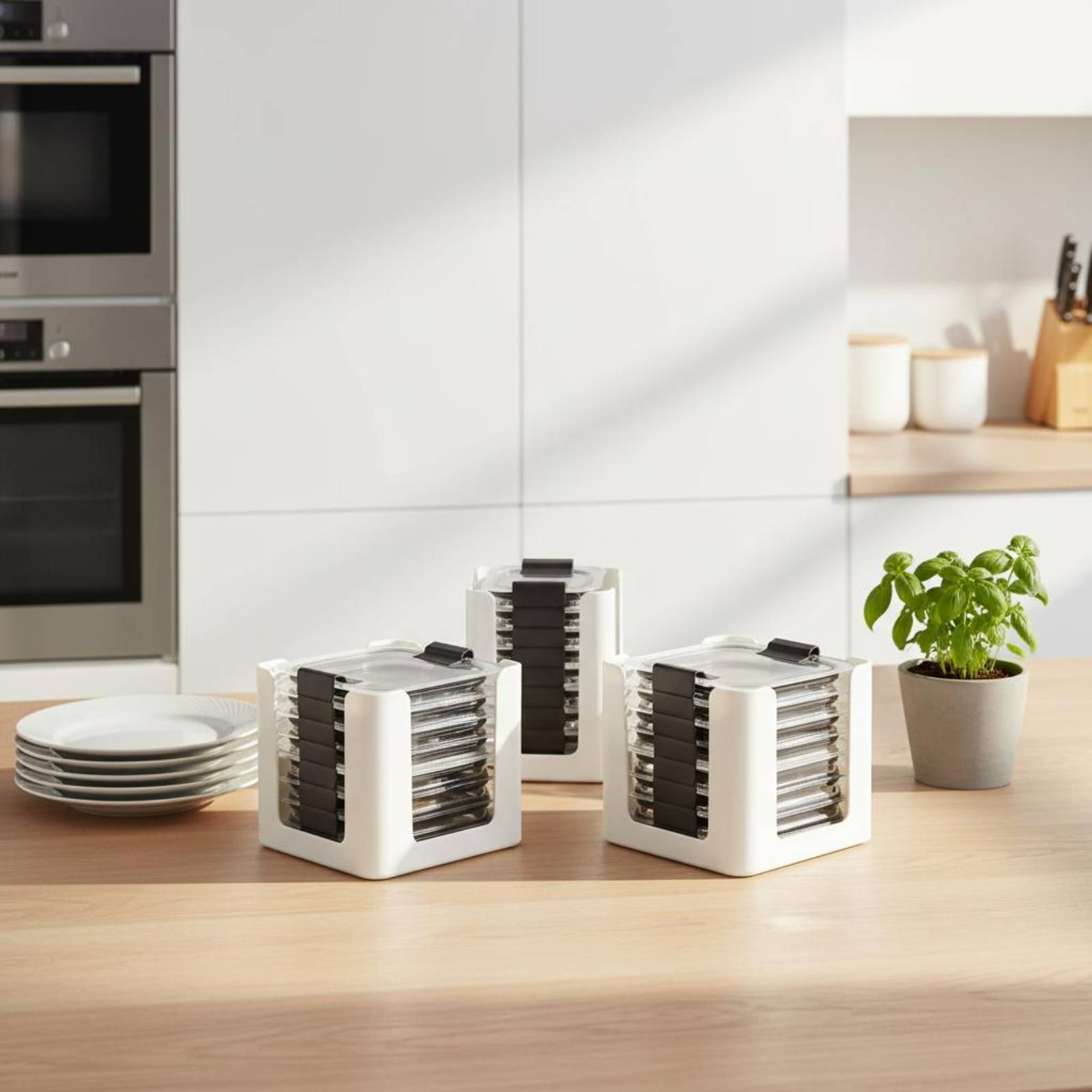 رف تخزين للأغطية مكون من 3 قطع - مراجعة Food Storage And Organizer وسعره