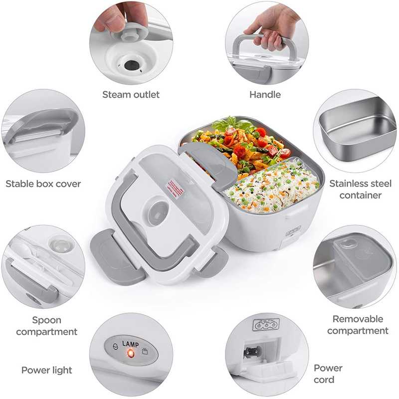 الفولاذ المقاوم للصدأ الكهربائ - مراجعة Portable Food Warmer وسعره